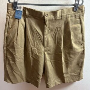 Dockers Tan Relaxed Fit Pro Microfiber Golf Shorts 38